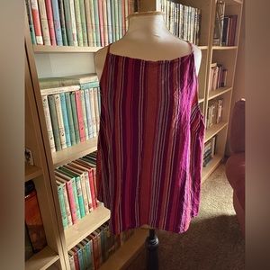 Linen blend women’s XL striped tank top from A New Day